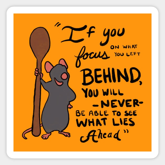 Ratatouille Sticker by Courtneychurmsdesigns